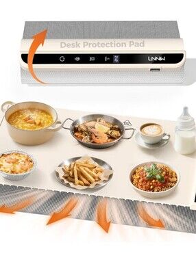 Warming Mat for Food, 6 Temperature & 6 Timer Settings